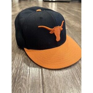 Texas Longhorns Orange & Black Hat Size 7 3/8 Top Of The World Fitted Cap